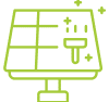 solar panel cleaning graphic icon