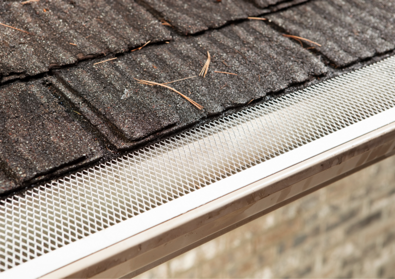 Gutter guard installed
